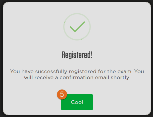 Registered screenshot