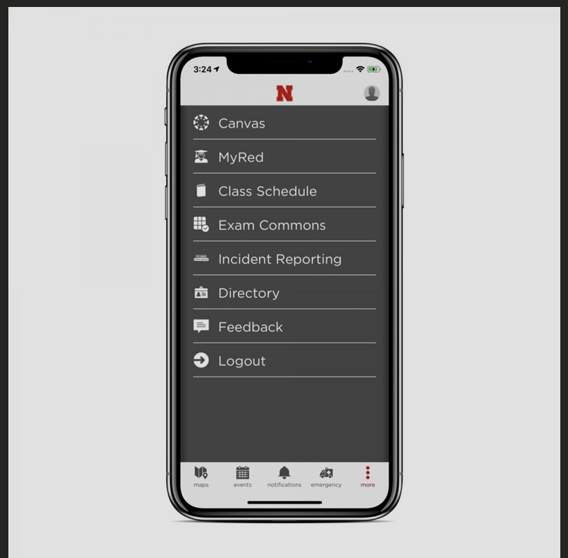 Nebraska app - More