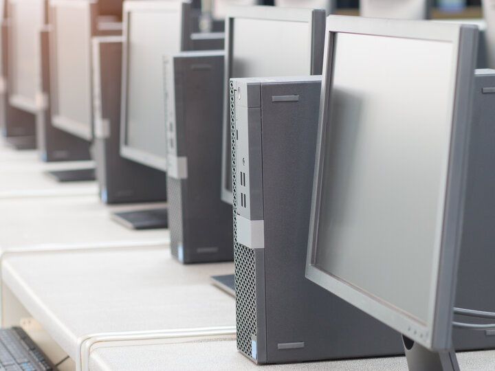 computer room in workplace